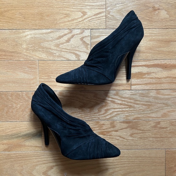 Alexander Wang Marcelia Suede d'Orsay Pump, Black, Size EU 38 / US 7.5 - Picture 7 of 9